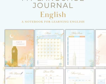The Garden Parlour | ESL English Learning Journal | London Cottagecore Theme (Printable PDF)
