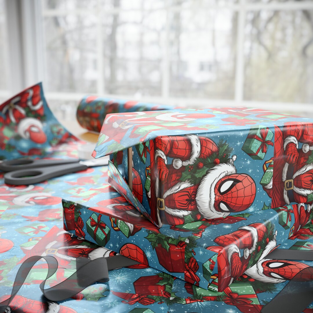 Spiderman Christmas Wrapping Paper 