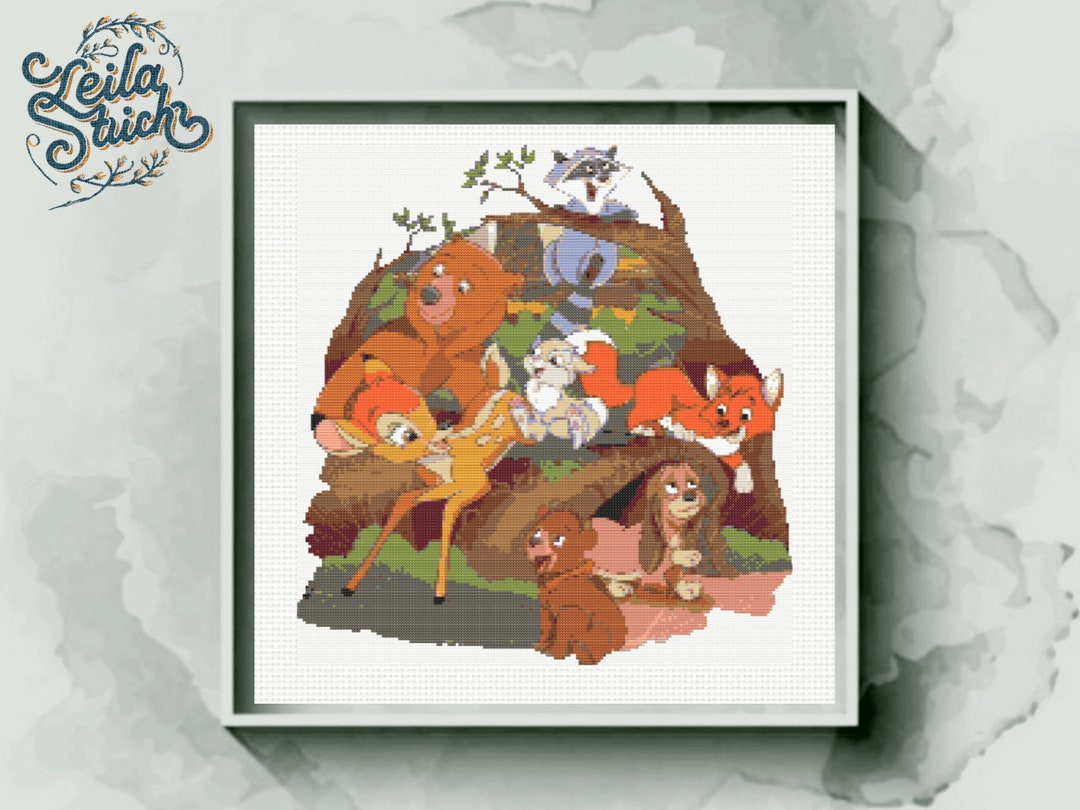 Bambi Cross Stitch Pattern, Instant Download - Etsy