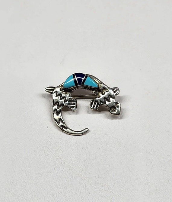 One Of Most Detailed Native American Gecko Sterling Silver Turquoise Bracelet One Of Most Detailed Native American Gecko Sterling Silver Turquoise Bracelet