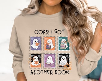 Book Lover Ghost PNG for Halloween, Spooky Reader Season, Gift for Bookworms, Digital Download, Ghostly Book Shirt Design