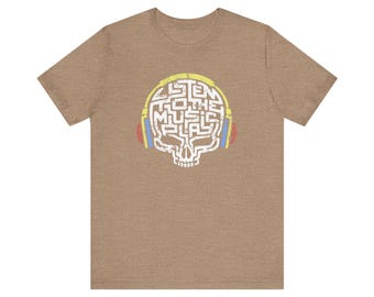 Listen to the Music Play Unisex Jersey Short Sleeve Tee