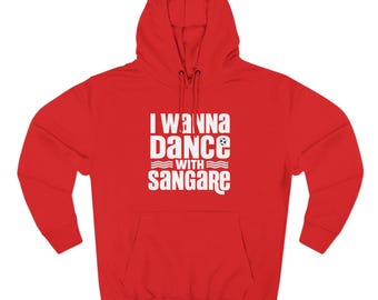 I wanna dance with Sangare Three-Panel Fleece Hoodie