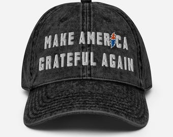 Make America Grateful Again Vintage Cotton Twill Cap