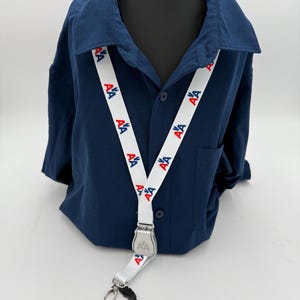 American Airlines AA  Seat Belt Lanyard Boeing Airbus , 777, A321, 737, 787 WHITE