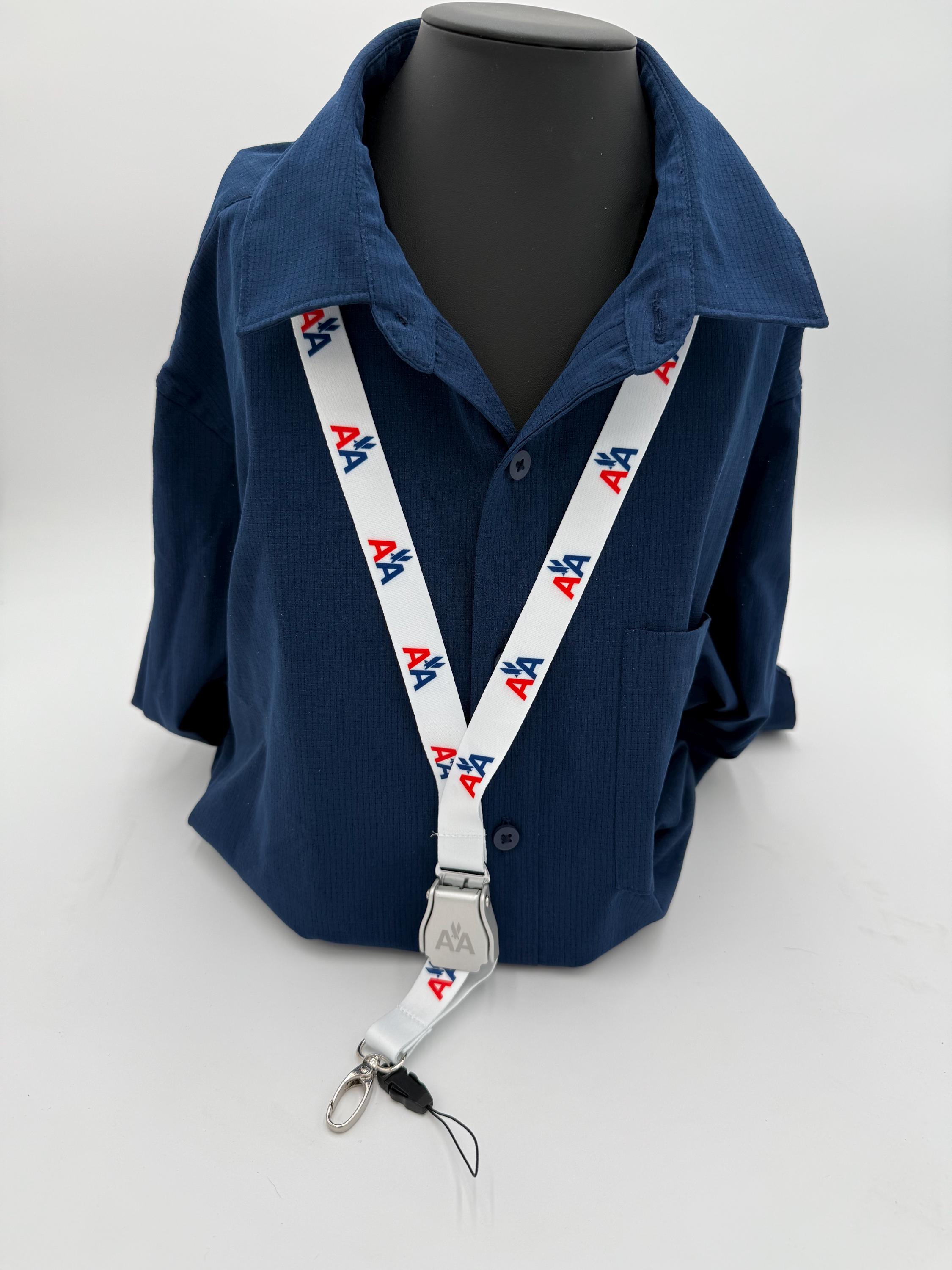 American Airlines AA  Seat Belt Lanyard Boeing Airbus , 777, A321, 737, 787 WHITE