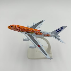 ANA Airbus A380 Orange 1/500 Plane Model