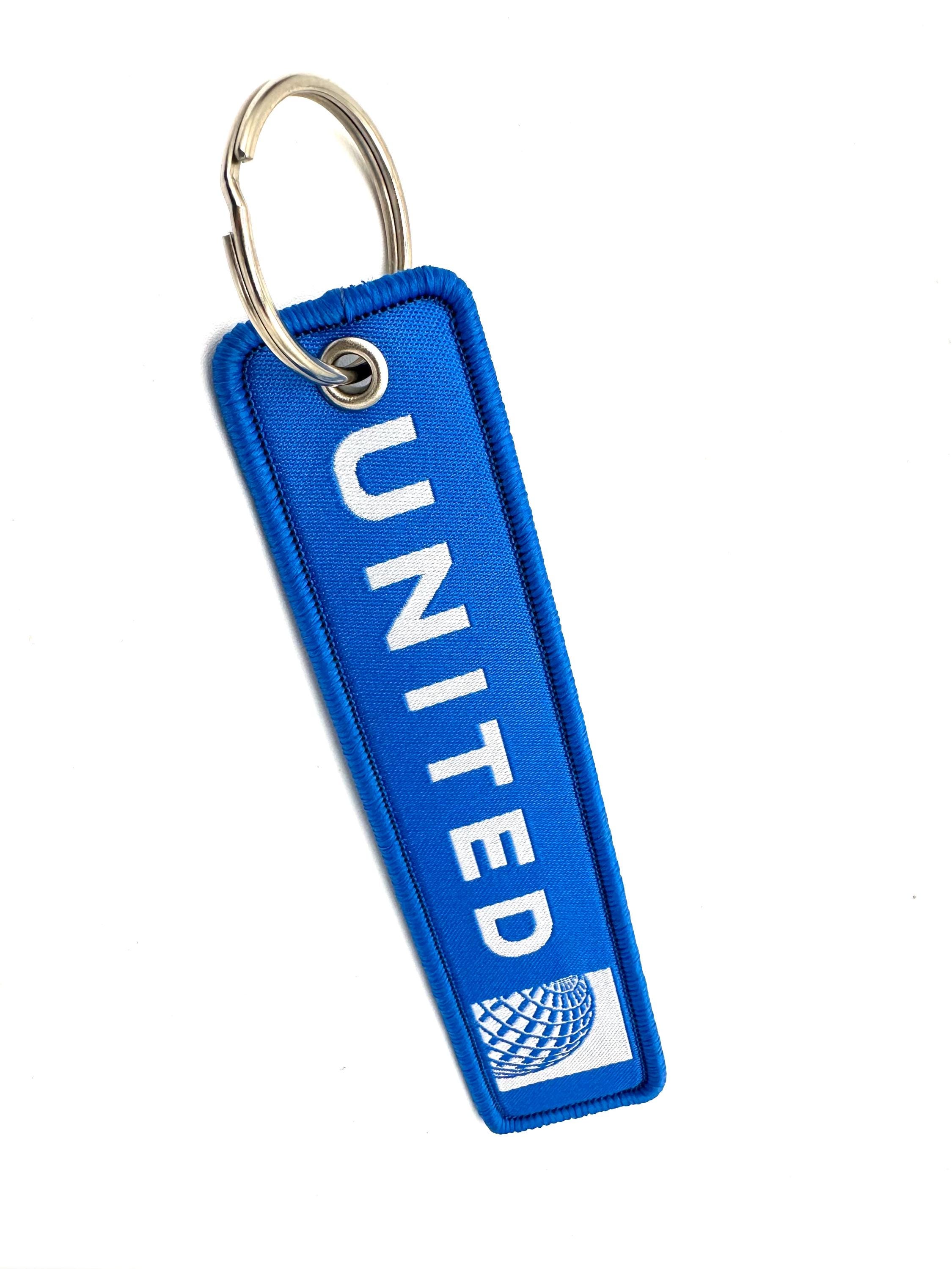 United Airlines Airlines Flight Crew Pilot Keychain Luggage Tag