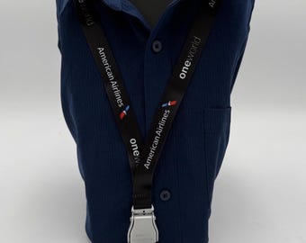 アメリカン航空 ワンワールド AA シートベルトランヤード ボーイング エアバス