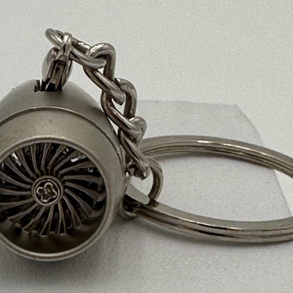 Metal Jet Engine Keychain - High Quality