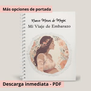 Diario de Embarazo Imprimible • Planificador Embarazo PDF en Español • Libro de Recuerdos para Mamá Primeriza • Diario de Embarazo Español •