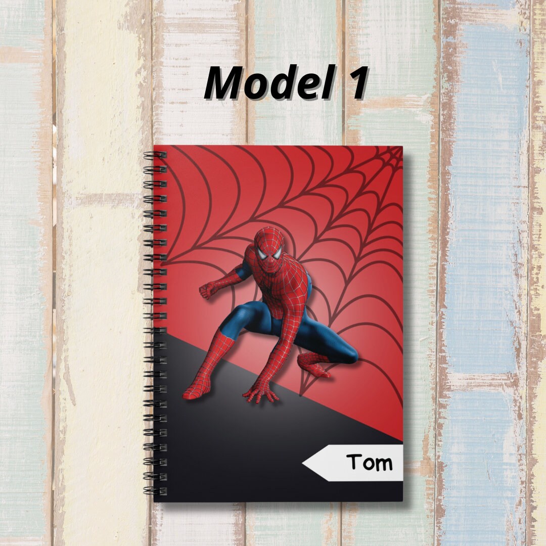 Spiral Notebook Ruled Line: Personalized With Name From Spiderman Birthday Gift, Perfect for ...