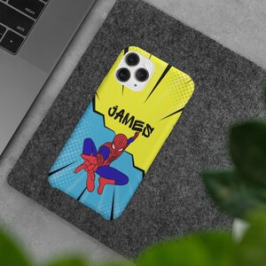 Custom Superhero iPhone Case: Comic Book Style, Durable Protection