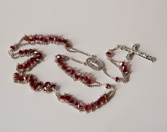 6mm Red Ladder Rosary