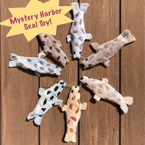 Pinniped Pals: Mystery Harbor Seal Handmade Floppy Beanie Plush Spotted Seal!