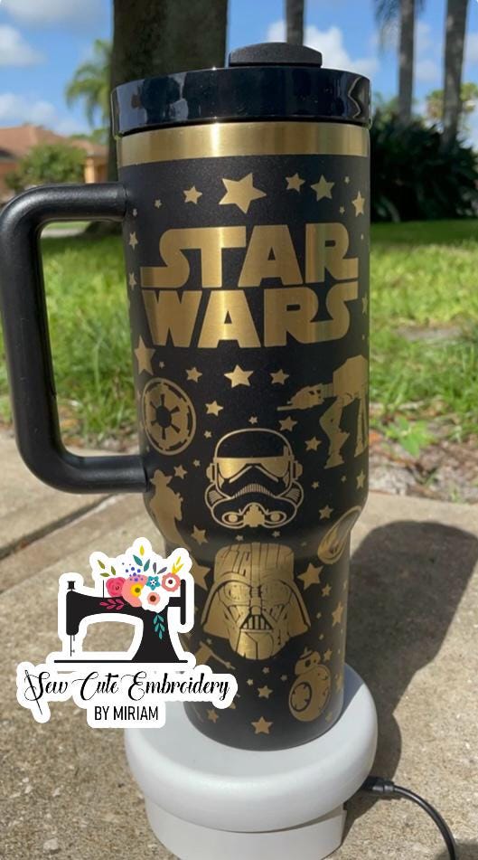 スターウォーズ タンブラー：40オンス ティール＆ブラック