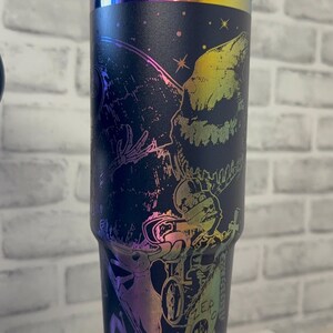 Pesadilla antes de Navidad - Vaso de 30 oz con tapa abatible de Jack y Sally * Vaso de Halloween * Imitación de Stanley * Navidad * Grabado láser imagen 13