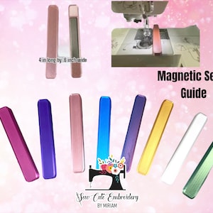 Magnetic Seam guide for sewing *Straight edge* Stitching line guide * Fabric Alignment Tool * Stitch Guide Ruler