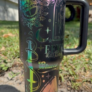 ACOTAR Velaris Quencher 40 oz Straw Tumbler Wrap Velaris Inspired ACOTAR merch, City of Starlight -Laser engraved-- stanley dupe