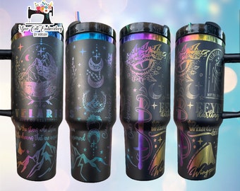 ACOTAR Velaris 40 oz Tumbler, Laser Engraved City of Starlight