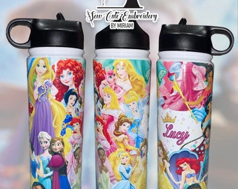 Personalized Disney Princess Stainless Steel Tumbler - 22 oz