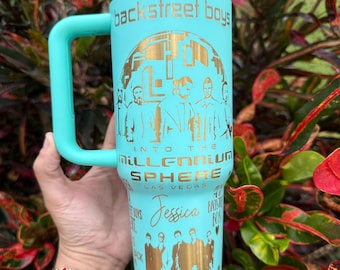 Laser Engraved Backstreet Boys Tumbler: 30oz or 40oz (stanley