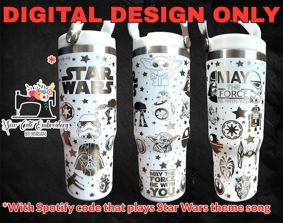 Star Wars 40oz Laser Engrave Tumbler Svg *digital File* Storm