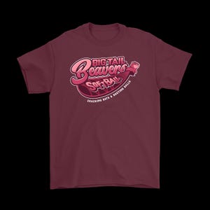 Big Tail Beavers Softball, Funny Satirical Sports Team T-Shirt