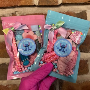 Kids Party Bags - Sweet Bags - Favours - Stitch theme - Birthday