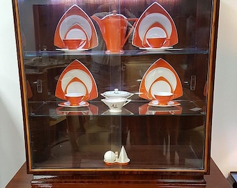 1930s French Art Deco China Cabinet, in the Manner of Ruhlmann