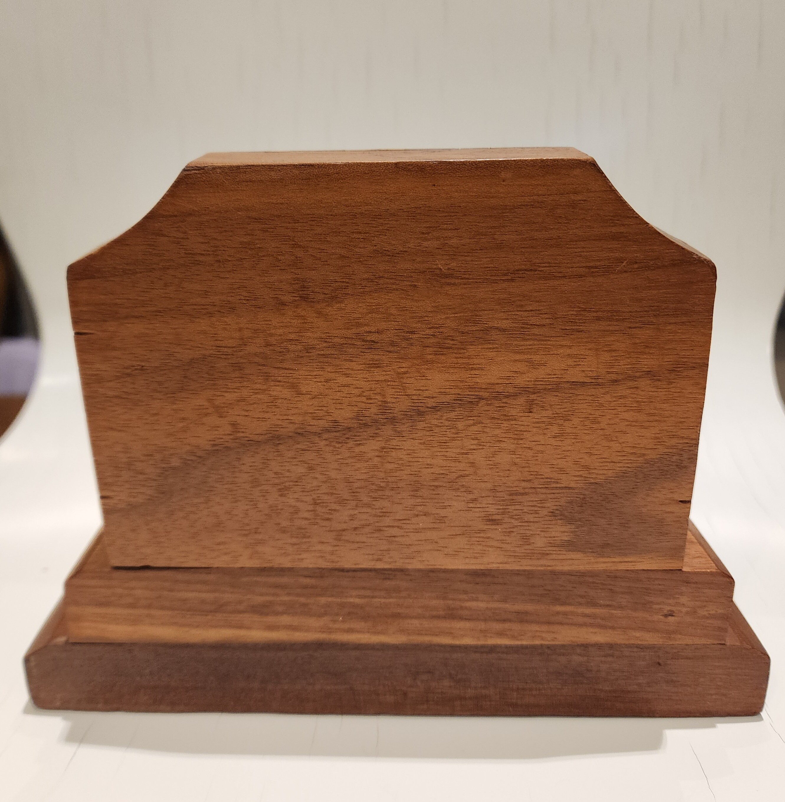 Picture of Art Deco Wooden Bookends, Mahogany and Maple Featuring a Walnut Base - Etsy