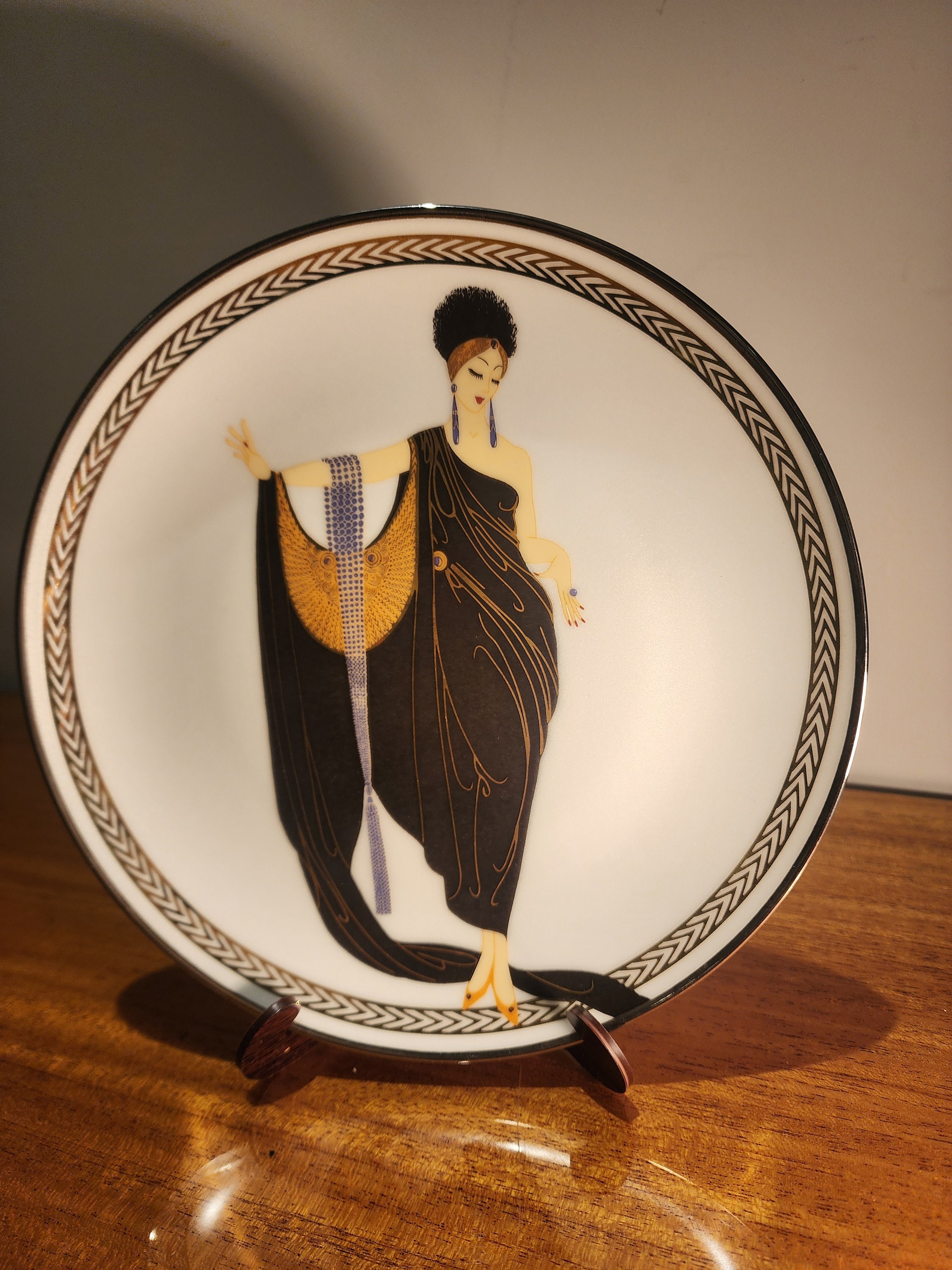 Franklin Mint the House of Erte Collectors Porcelain Plate