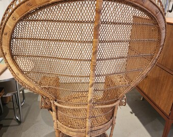 1970年代　ピーコックチェア　エマニュエルチェア ラタン製 ヴィンテージ調 楽天市場】【受注生産商品】インテリア イス チェア 椅子