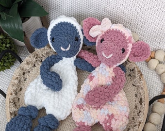 Ready to Ship-Crochet lamb snuggler, crochet lamb, sheep, gift