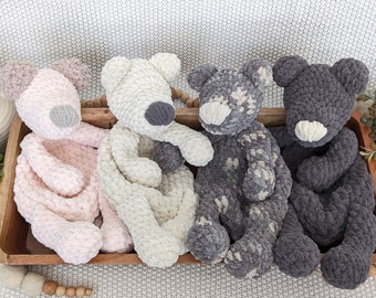 Ready to Ship- Crochet Bear snuggler, teddy bear, crochet bear, gift