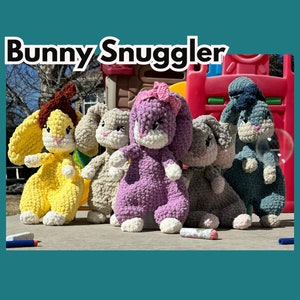 Bunny snuggler / bunny lovey / bunny plushie / handmade bunny / bunny toy
