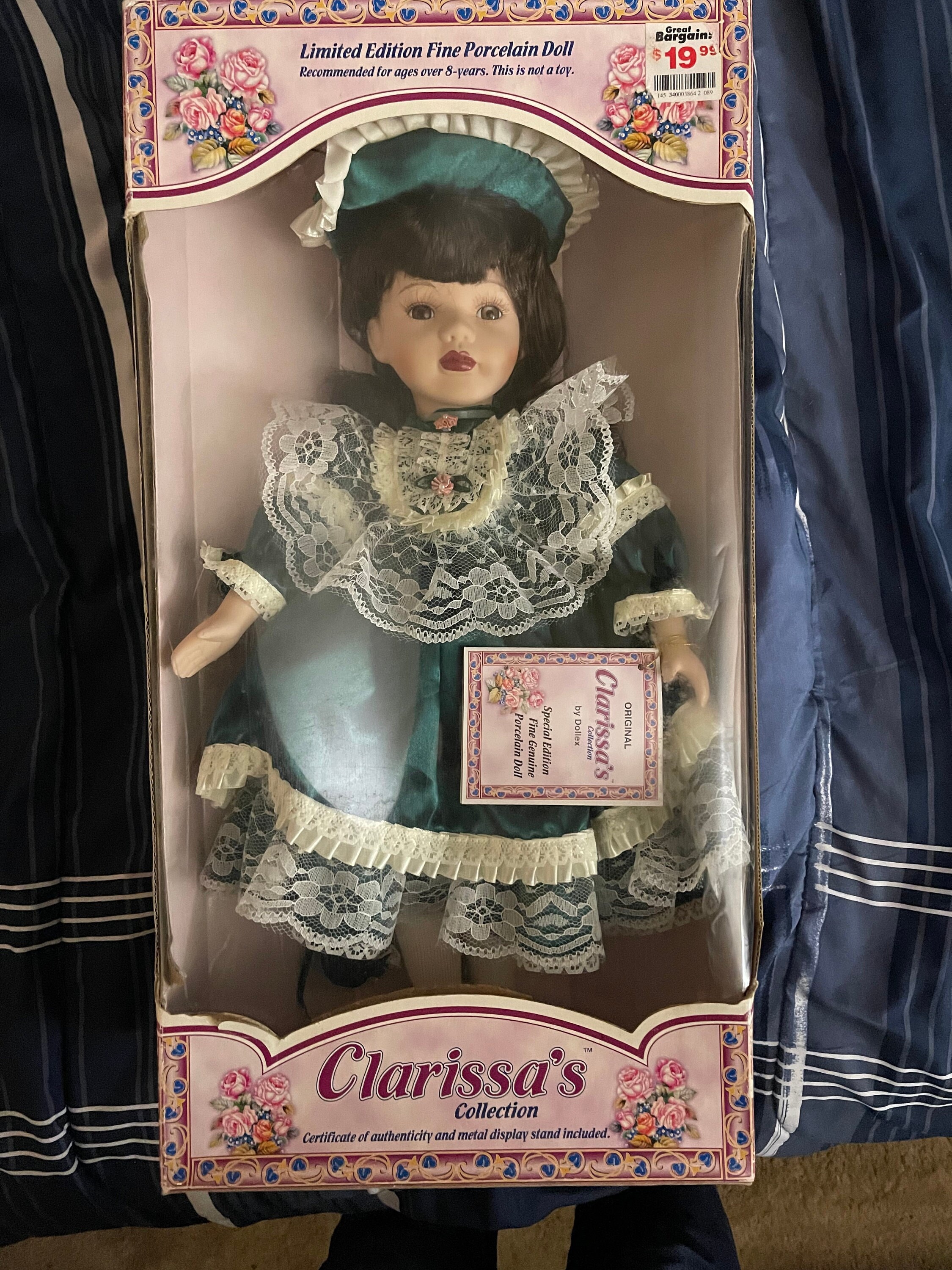 Clarissa's collection porcelain doll by dollex 2025