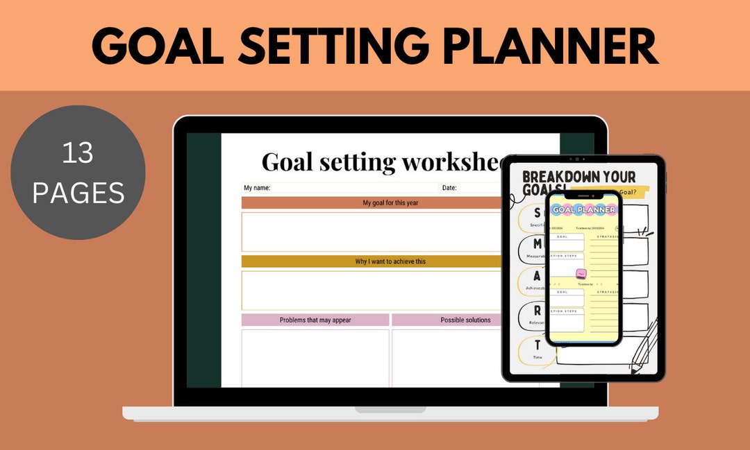 Goal Setting Planner - Etsy
