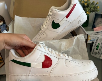 Handmålade specialdesignade Air Force 1-plan
