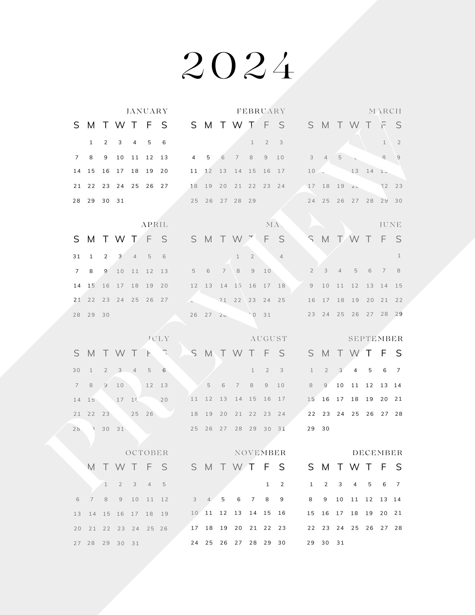 Digital 2024 12 Month Planner Etsy digital-2024-12-month-planner-etsy