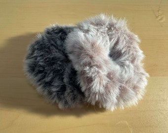 Soft Furry and Fluffy Hand Made Scrunchie With Elastic ( Faux Fur )
