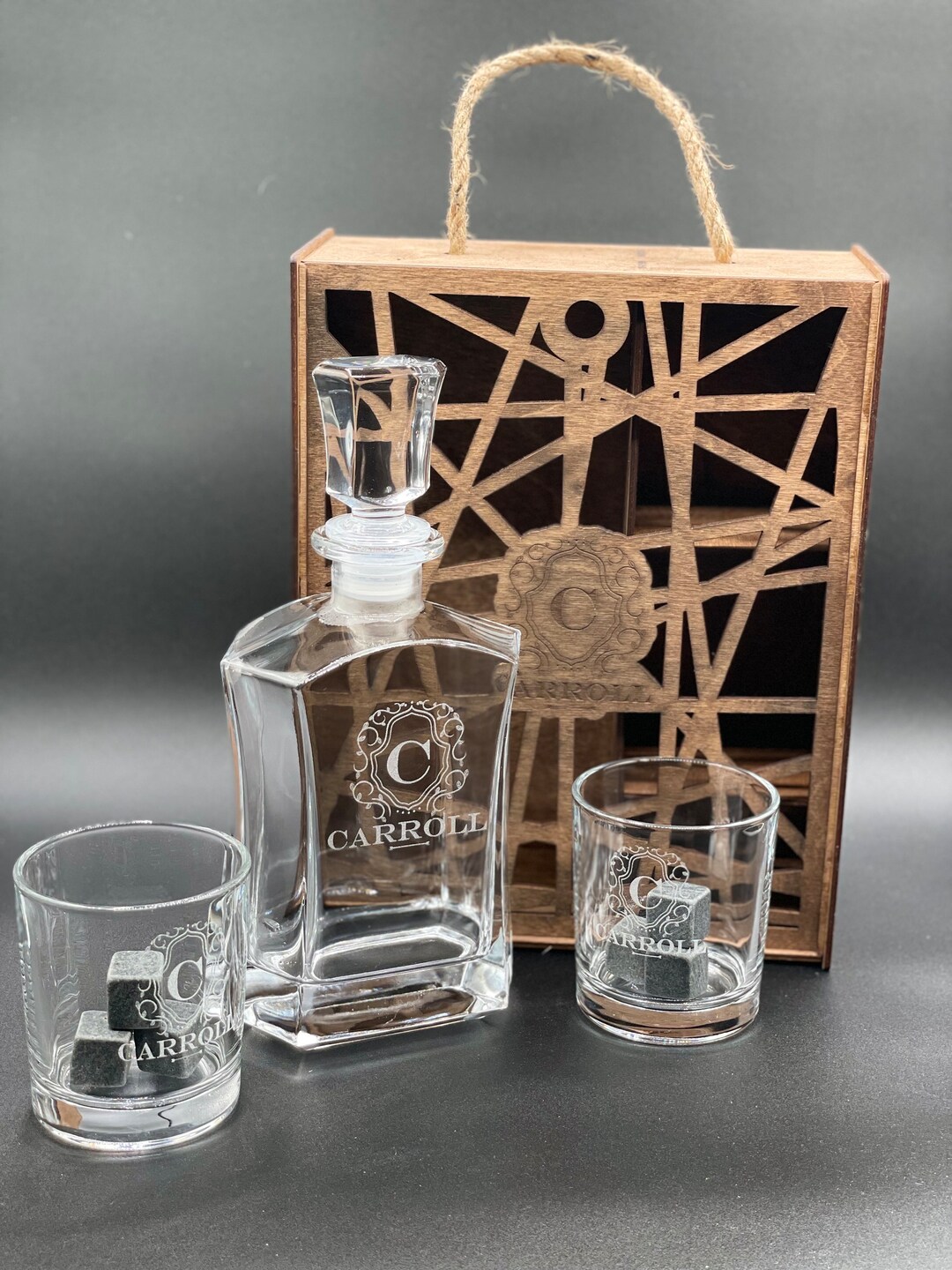 Whiskey Decanter Set, Whiskey Decanter Set Personalized, Whisky Glasses