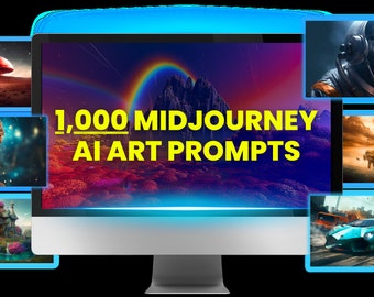 1000 indicaciones artísticas de IA a mitad del viaje