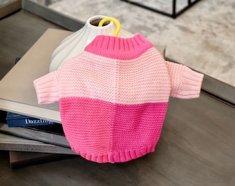 Pink Pet Sweater: Knitted Dog/Cat Clothes Gift