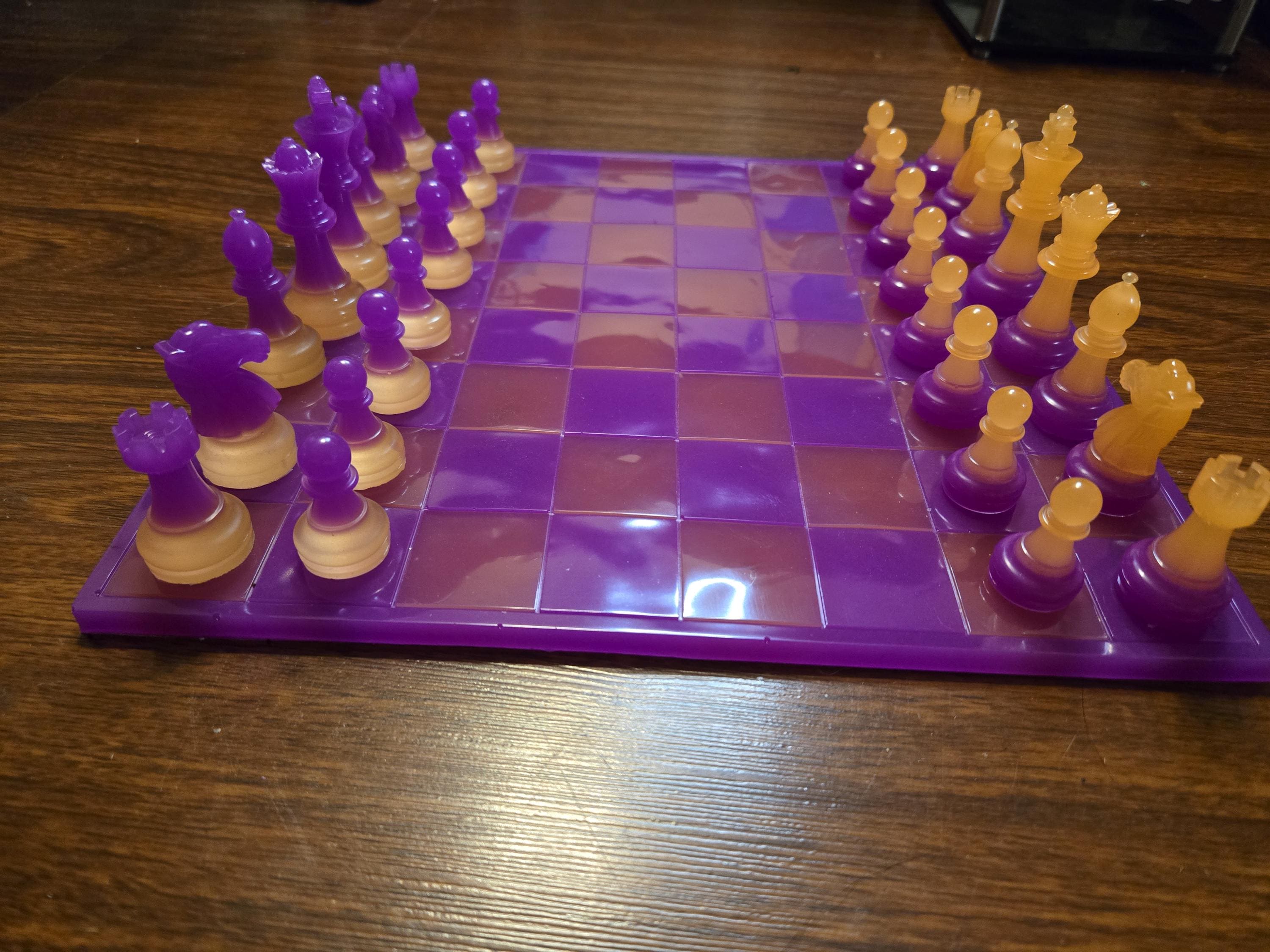 Custom Glow in the Dark Chess Set - Etsy