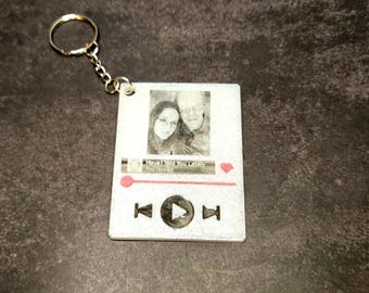 Custom Song Title Keychain