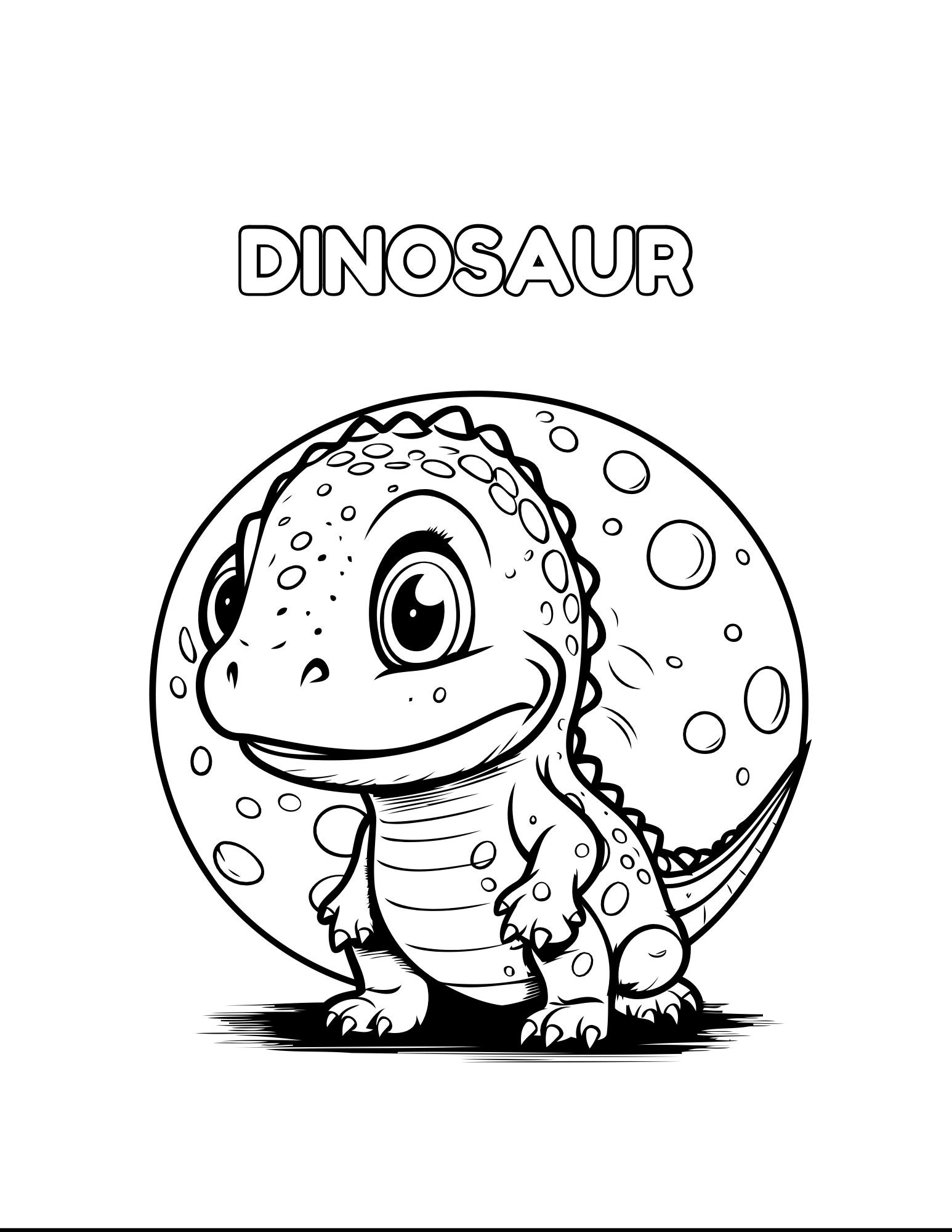 Coloring Dino Printables - Etsy
