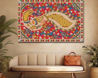 Kalamkari peacock Print (Digital Download)