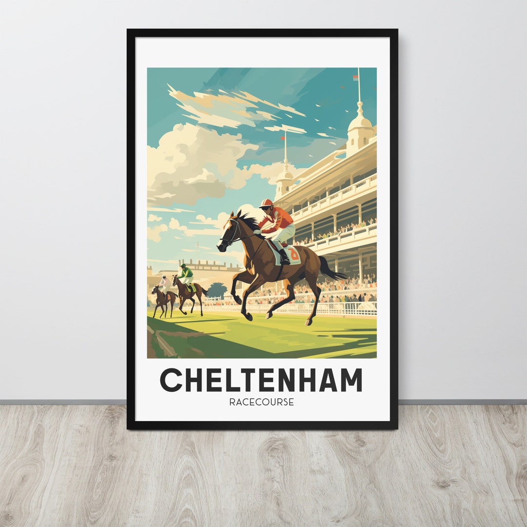 Cheltenham Race Course Framed Poster Cheltenham Aesthetic Art Travel