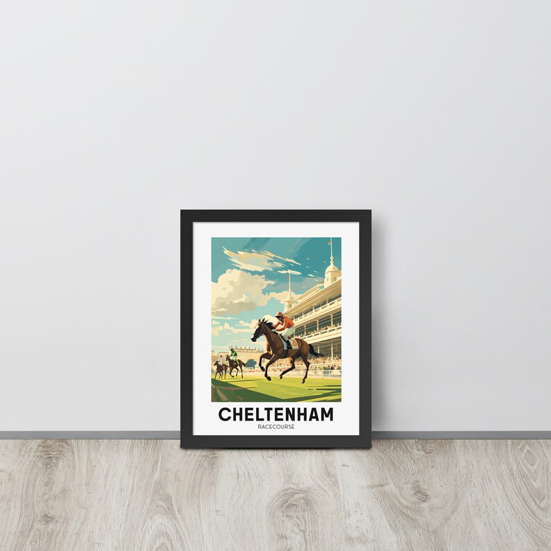 Cheltenham Race Course Framed Poster Cheltenham Aesthetic Art Travel